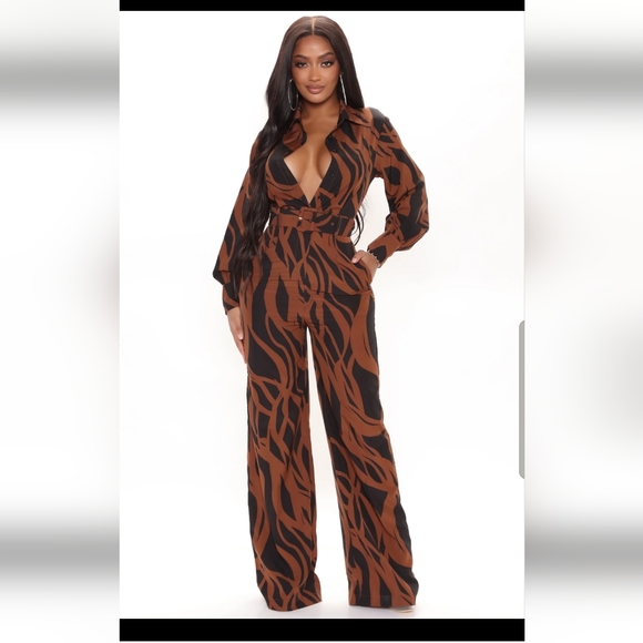 Feel Good Zebra Print Jumpsuit - Picture 5 of 7